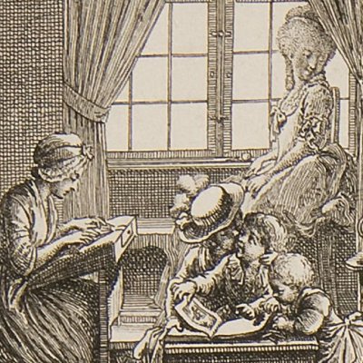 Jeux des enfants Wolmar (Nouvelle Héloïse, 1782, fig. 9) - Chodowiecki