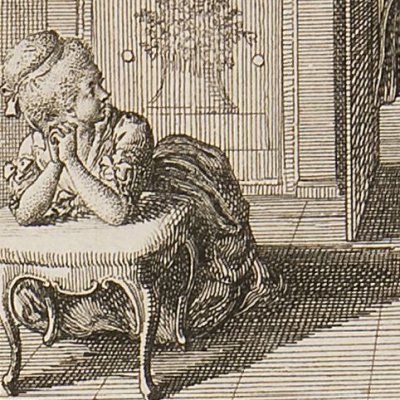Julie priant pour son mari (La Nouvelle Héloïse, 1782, fig. 10) - Chodowiecki