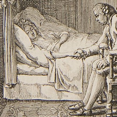 Adieux de Julie à Wolmar (La Nouvelle Héloïse, 1782, fig. 11) - Chodowiecki