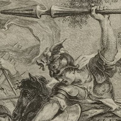 Mandricard massacre les Grenadins (Roland furieux Brunet 1776, ch14) - Cipriani
