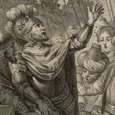 Le pacte de Charles & d’Agramant (Roland furieux Laporte 1783, ch38) - Cochin