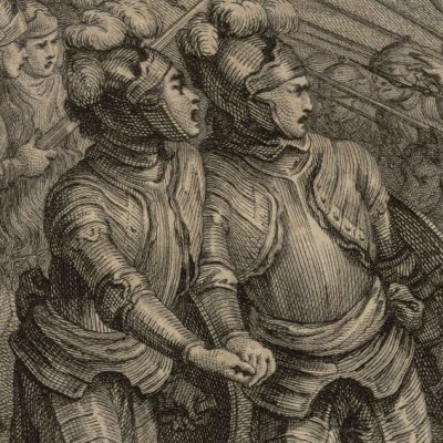 Agramant rompt le traité (Roland furieux Laporte 1783, ch39) - Cochin