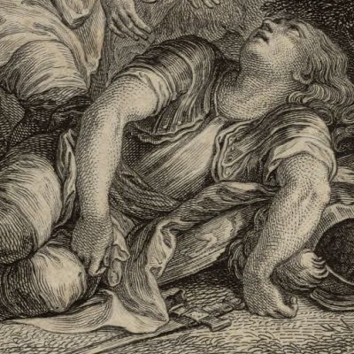 Léon retrouve Roger grâce à Mélisse (Roland furieux Laporte 1783, ch46) - Cochin