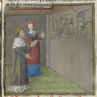 La Chambre aux images (La Mort du roi Arthur Bnf fr116) - Evrard d’Espinques