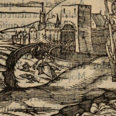 Roland apprend l’histoire de l’orque (Roland furieux, Anvers Nucio 1554, ch9)