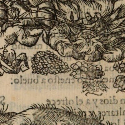 Astolphe part sur la lune dans le char d’Élie (Roland furieux, Anvers Nucio 1554, ch34)