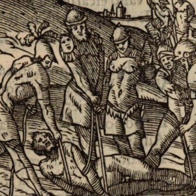 Astolphe rend à Roland sa raison (Roland furieux, Anvers Nucio 1554, ch39)