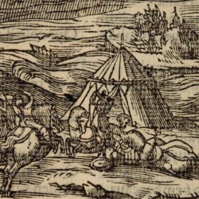 La mort de Brandimart (Roland furieux, Anvers Nucio 1554, ch41)