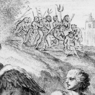 Roger dans l’île d’Alcine (Roland furieux Venise Zatta 1776, ch6)