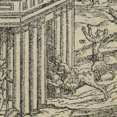 Roland au château d'Atlant(Roland furieux, Valgrisi, 1560, Canto 12)