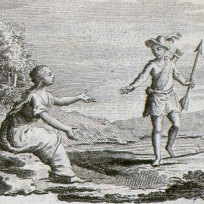 Silvio quitte Dorinde pour la chasse (Il Pastor fido, acte II Venise Zatta 1788)