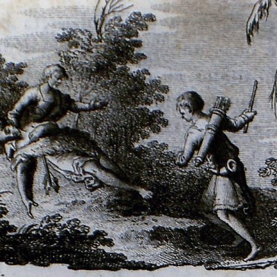 Dorinde blessée par Silvio (Il Pastor fido, acte III, Venise, Zatta, 1788)