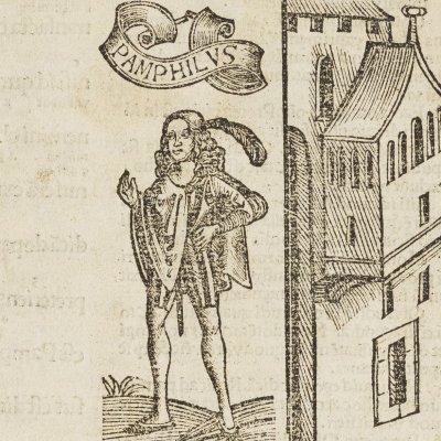 L’Andrienne, acte I, scène 5 (Térence, Opera, Strasbourg Grüninger 1496 in-F°)