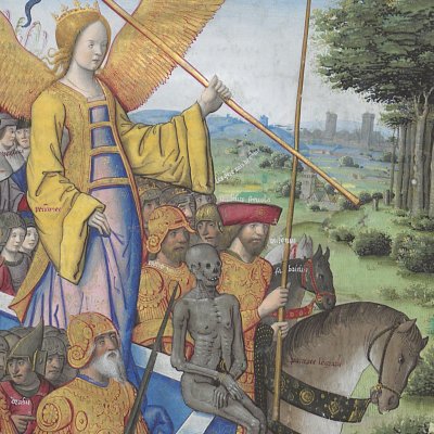 Triomphe de la Renommée sur la Mort (Triomphes de Pétrarque, Bnf FR594, 1503)