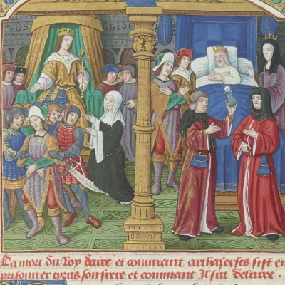 La mort de Darius (Anabase, tr. Seyssel, Bnf Fr 702)