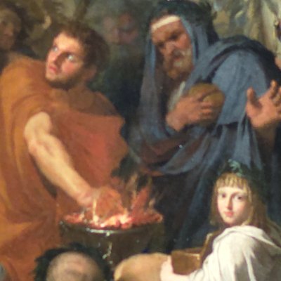 Mucius Scævola in front of Porsenna - Le Brun