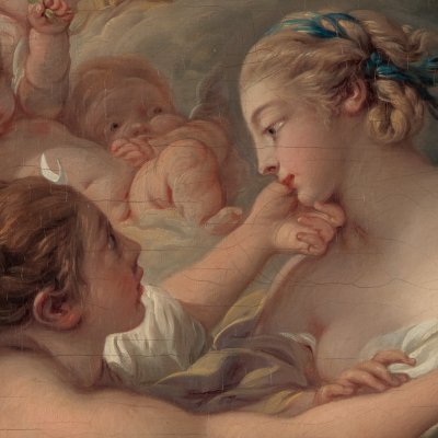 Jupiter transformé en Diane pour surprendre Callisto (New-York) - Boucher