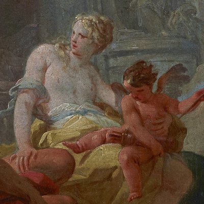 Vénus rend visite à Vulcain dans sa forge - Corrado Giaquinto