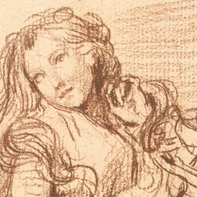 Mme Greuze enceinte dans un fauteuil - Greuze