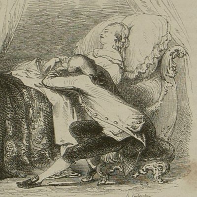 Mme d’Étange expirant (Nouvelle Héloïse, Barbier 1845 LII6) - Valentin