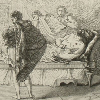 Suicide de Caton (Nouvelle Héloïse, Barbier 1845 II11) - Wattier