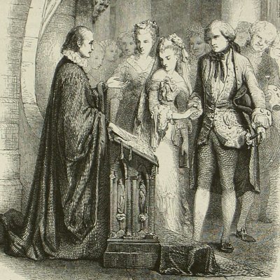 Mariage de Claire (Nouvelle Héloïse, Barbier 1845 fig13) - Baron