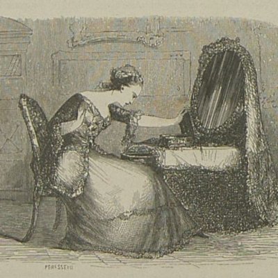 Disparition des lettres (Nouvelle Héloïse, Barbier 1845 LII28)