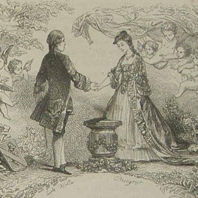Julie épouse M. de Wolmar (Nouvelle Héloïse, Barbier 1845 Titre III) - Wattier