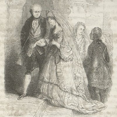Julie épouse M. de Wolmar (Nouvelle Héloïse, Barbier LIII18) - Wattier