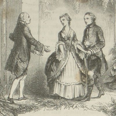 Saint-Preux accueilli à Clarens (Nouv. Héloïse, Barbier 1845 Titre IV) - Pauquet