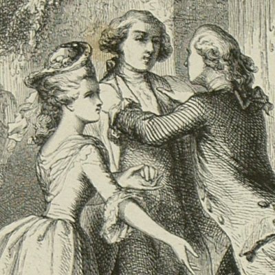 Saint-Preux accueilli à Clarens (Nouv. Héloïse, Barbier 1845 fig21) - Johannot