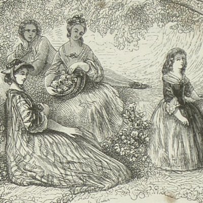 Saint-Preux, Julie, Claire & les enfants (Nouv. Héloïse, Barbier 1845 Titre VI) - Wattier