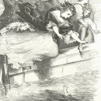 Julie sauve son fils qui se noie (Nouvelle Héloïse, Barbier 1845 fig34) - 