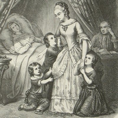 Julie confie ses enfants (Nouvelle Héloïse, Barbier 1845 fig35) - Holfeld