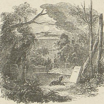 Le tombeau de Julie (Nouvelle Héloïse, Barbier 1845 LVI13)