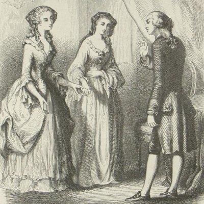 La marquise offre Laure à Edouard (Nouvelle Héloïse, Barbier 1845 fig37) - Pinot