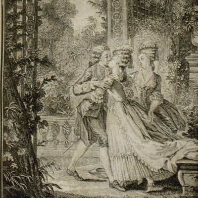 Julie embrasse Saint-Preux (Nouvelle Héloïse, OC 1788 fig1) - Moreau