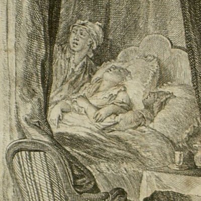 Mort de Julie (Nouvelle Héloïse, OC 1788 fig10) - Moreau