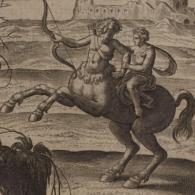 La nourriture d’Achille (Les Images…, Philostrate, éd. Vigenère 1637)