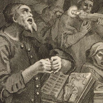 Enthusiasm delineated (Représentation de l’enthousiasme) - Hogarth