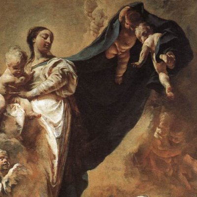 Apparition de la Vierge à saint Philippe Neri - Piazzetta