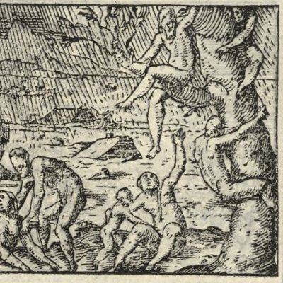 Le déluge (Métamorphose Lyon 1557) - Bernard Salomon