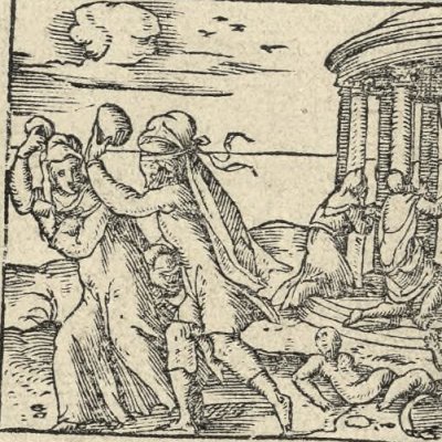 Réparation du genre humain (Métamorphose Lyon 1557) - Bernard Salomon