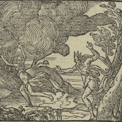 Jupiter et Iô (Métamorphose Lyon 1557) - Bernard Salomon