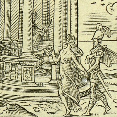 Jason requiert Médée (Métamorphose Lyon 1557) - Bernard Salomon