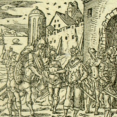Eacus et Céphale (Métamorphose Lyon 1557) - Bernard Salomon