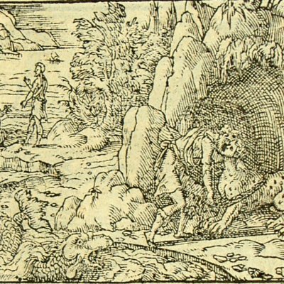 Pélée et Thétis (Métamorphose Lyon 1557) - Bernard Salomon