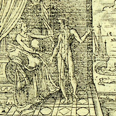 Morphée chez Alcyone (Métamorphose Lyon 1557) - Bernard Salomon