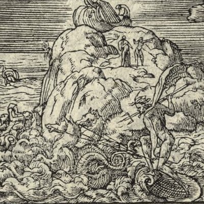 Fin du Déluge (Métamorphose Lyon 1557) - Bernard Salomon