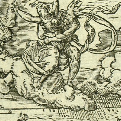 Borée et Orithye (Métamorphose Lyon 1557) - Bernard Salomon